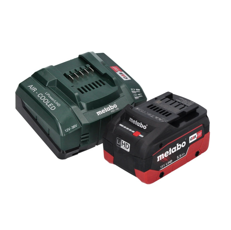 Metabo KHA 18 LTX BL 40 marteau combiné à batterie 18 V 8,6 J brosses SDS max + 1x batterie 5,5 Ah + chargeur + coffret