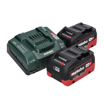 Metabo KHA 18 LTX BL 40 marteau combiné à batterie 18 V 8,6 J SDS max brushless + 2x batterie 8,0 Ah + chargeur + coffret