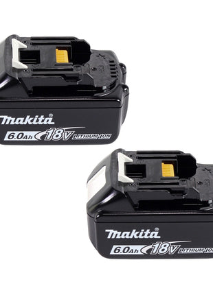 Kit source d'alimentation Makita 18 V (198116-4) avec 2x BL 1860 B + chargeur DC 18 RC + Makpac