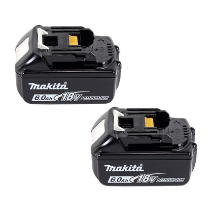 Kit source d'alimentation Makita 18 V (198116-4) avec 2x BL 1860 B + chargeur DC 18 RC + Makpac