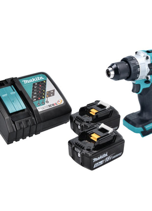 Makita DHP 486 RT perceuse à percussion sans fil 18 V 130 Nm sans balai + 2x batteries 5,0 Ah + chargeur