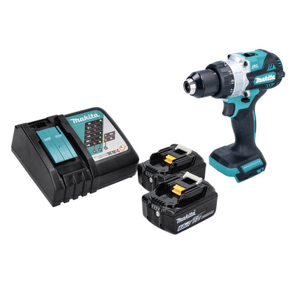 Makita DHP 486 RG perceuse à percussion sans fil 18 V 130 Nm sans balais + 2 batteries 6,0 Ah + chargeur