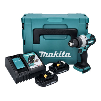 Makita DHP 486 RAJ Akku Schlagbohrschrauber 18 V 130 Nm Brushless + 2x Akku 2,0 Ah + Ladegerät + Makpac