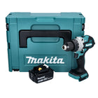 Makita DHP 486 T1J perceuse à percussion sans fil 18 V 130 Nm sans balai + 1x batterie 5,0 Ah + Makpac - sans chargeur