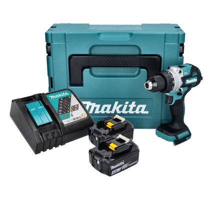 Makita DHP 486 RMJ perceuse à percussion sans fil 18 V 130 Nm sans balai + 2x batteries 4,0 Ah + chargeur + Makpac