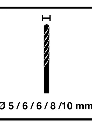 Alpen Profi Multicut SPM Jeu de 5 forets multi-usages en carbure 5 - 10 mm certifié SDS Plus PGM