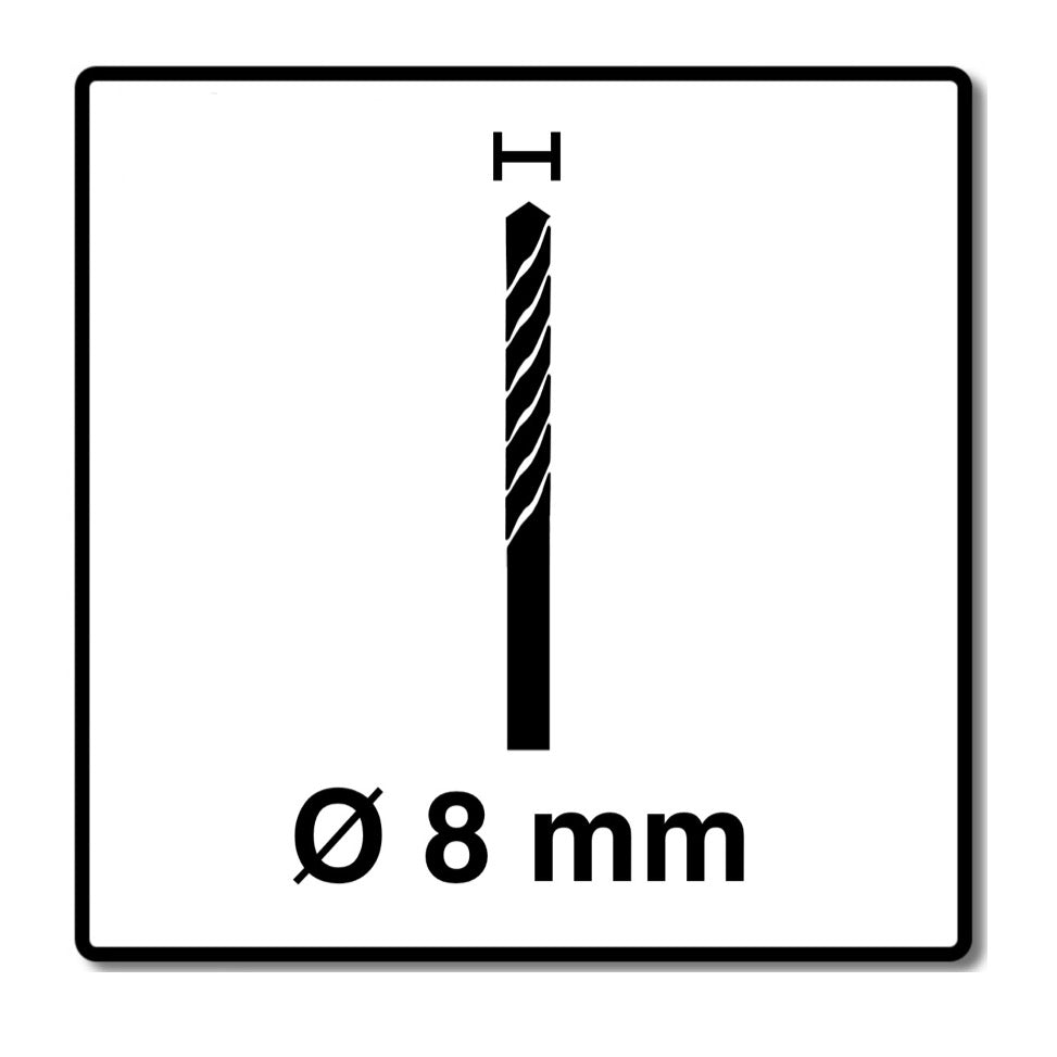 Alpen Profi Multicut PM Hartmetall Mehrzweckbohrer 8,0 x 120 mm - Toolbrothers