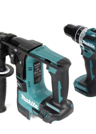 Kit combiné batterie Makita DLX 2278 avec DHP 484 Z 54 Nm brushless et DHR 171 Z 1.2 J brushless solo - sans batterie, sans chargeur