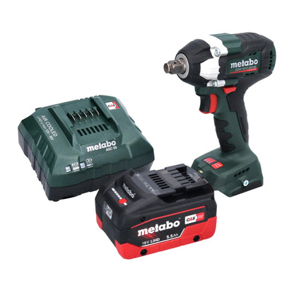 Visseuse à chocs sans fil Metabo SSW 18 LT 300 BL 18 V 300 Nm 1/2" sans balais + 1x batterie 5,5 Ah + chargeur