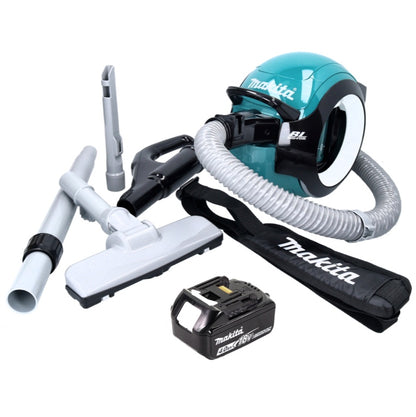 Aspirateur sans fil Makita DCL 501 M1 18 V sans balais + 1x batterie 4,0 Ah + accessoires - sans chargeur