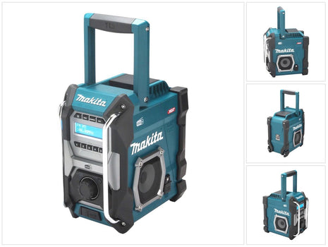 Makita MR 003 GZ Radio de chantier à batterie 12 V - 40 V DAB DAB+ FM 3,5 mm AUX USB IP64 - sans batterie, sans chargeur