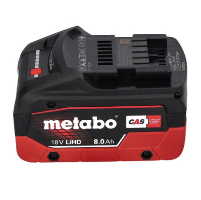 Ponceuse excentrique sur batterie Metabo SXA 18 LTX 125 BL 18 V 125 mm sans balais + 1x batterie 8,0 Ah + métaBOX - sans chargeur