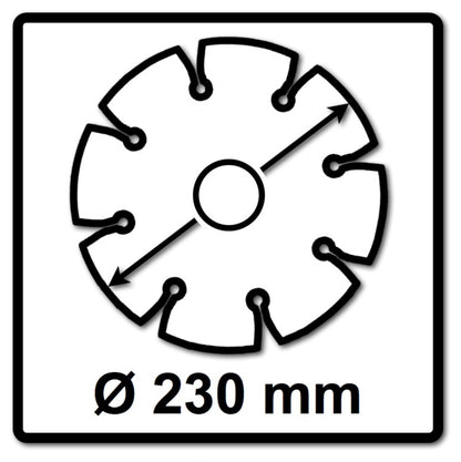 Makita Diamak Diamant Trennscheibe 230 x 22,32 mm 1 Stk. ( D-61145 ) für Stein Beton