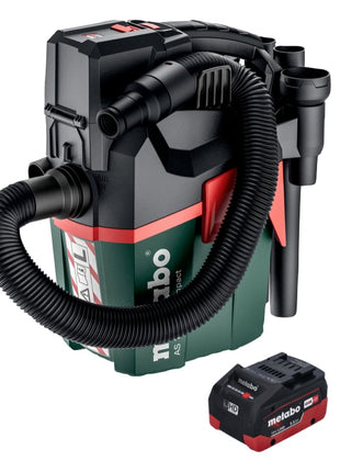 Metabo AS 18 L PC Aspirateur à batterie compact 18 V 6 l IPX4 classe de poussière L humide et sec + 1x batterie 5,5 Ah - sans chargeur