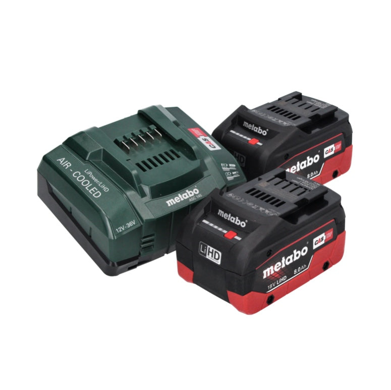 Metabo AS 18 L PC Compact Akku Sauger 18 V 6 l IPX4 Staubklasse L Nass und Trocken + 2x Akku 8,0 Ah + Ladegerät