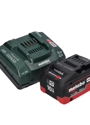 Metabo AS 18 L PC Aspirateur à batterie compact 18 V 6 l IPX4 classe de poussière L humide et sec + 1x batterie 10,0 Ah + chargeur