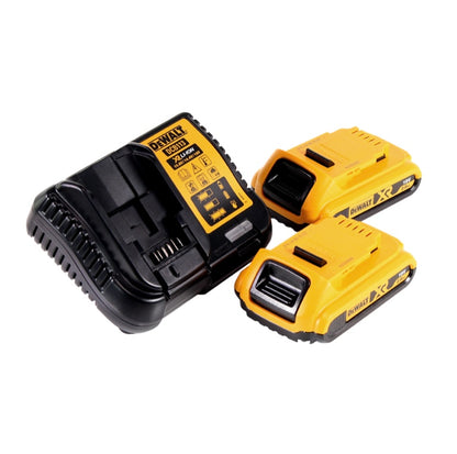 DeWalt DCL 045 D2 lampe à batterie éclairage de voiture LED 12 / 18 V 1700 lm support rotatif 0-360 degrés + 2x batteries 2,0 Ah + chargeur