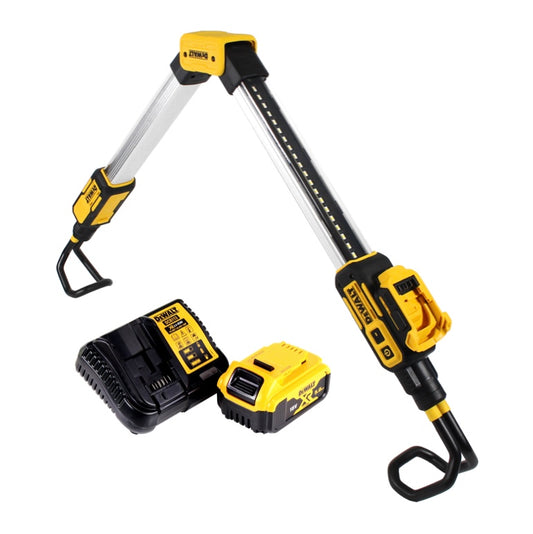 DeWalt DCL 045 P1 lampe à batterie éclairage de voiture LED 12/18 V 1700 lm support rotatif 0-360 degrés + 1x batterie 5,0 Ah + chargeur