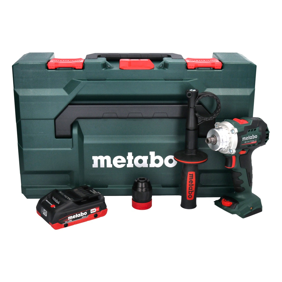 Metabo BS 18 LTX BL QI perceuse-visseuse sans fil 18 V 130 Nm sans balais + 1x batterie 4,0 Ah + métaBOX - sans chargeur