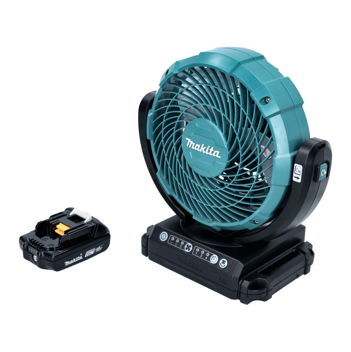 Ventilateur sur batterie Makita DCF 102 A1 18 V 18 cm + 1x batterie 2,0 Ah - sans chargeur