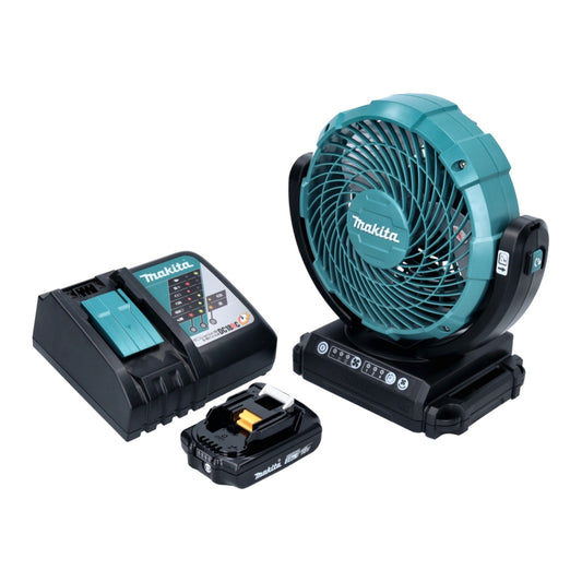 Makita DCF 102 RA1 Akku Ventilator Lüfter 18 V 18 cm + 1x Akku 2,0 Ah + Ladegerät