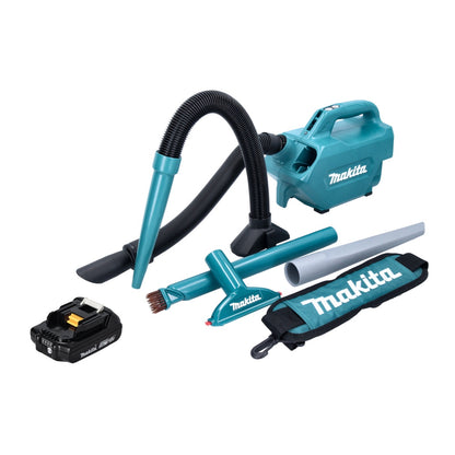 Aspirateur sans fil Makita DCL 184 A1 18 V 54 mbar 0,5 l + 1x batterie 2,0 Ah - sans chargeur