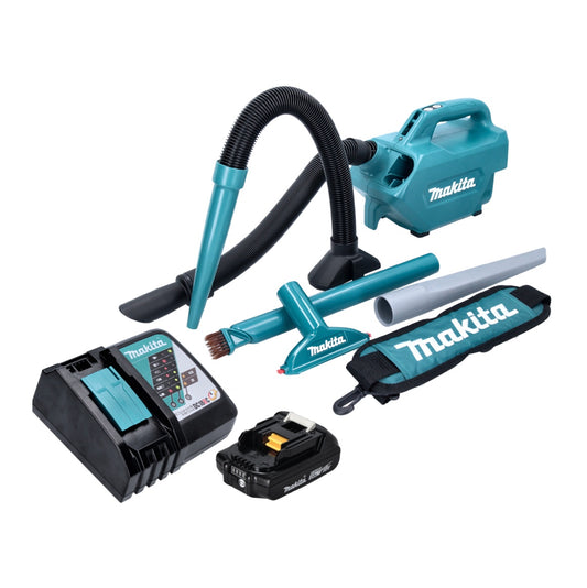 Aspirateur à batterie Makita DCL 184 RA1 18 V 54 mbar 0,5 l + 1x batterie 2,0 Ah + chargeur