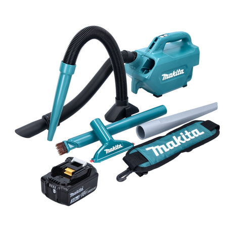 Makita DCL 184 F1 Akku Staubsauger 18 V 54 mbar 0,5 l + 1x Akku 3,0 Ah - ohne Ladegerät - Toolbrothers