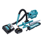 Makita DCL 184 RT1 Akku Staubsauger 18 V 54 mbar 0,5 l + 1x Akku 5,0 Ah + Ladegerät - Toolbrothers