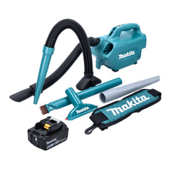 Makita DCL 184 G1 Akku Staubsauger 18 V 54 mbar 0,5 l + 1x Akku 6,0 Ah - ohne Ladegerät - Toolbrothers