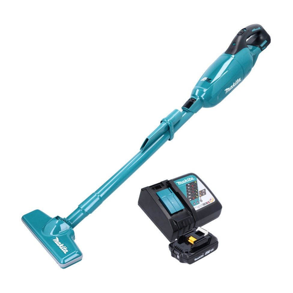 Aspirateur à batterie Makita DCL 280 FRA1 18 V sans balais + 1x batterie 2,0 Ah + chargeur