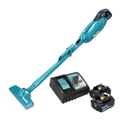 Aspirateur à batterie Makita DCL 280 FRG 18 V sans balais + 2x batteries 6,0 Ah + chargeur