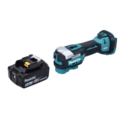 Makita DTM 52 T1 Akku Multifunktionswerkzeug 18 V Starlock Max Brushless + 1x Akku 5,0 Ah - ohne Ladegerät - Toolbrothers