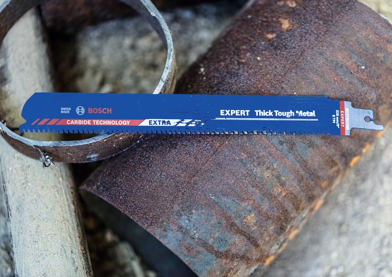 Bosch EXPERT Thick Tough Metal S 1255 CHC Säbelsägeblatt 300 mm 10 Stk. ( 2608900372 ) Carbide Technology