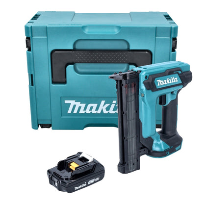 Makita DFN 350 A1J Cloueur à tête d'emballage avec batterie 18 V 15 - 35 mm + 1x batterie 2,0 Ah + Makpac - sans chargeur