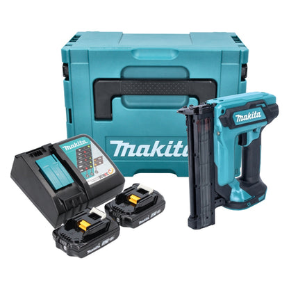 Makita DFN 350 RAJ cloueuse à tête d'emballage sur batterie 18 V 15 - 35 mm + 2x batteries 2,0 Ah + chargeur + Makpac