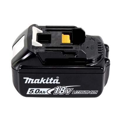 Makita DFN 350 T1J Cloueur à tête d'emballage avec batterie 18 V 15 - 35 mm + 1x batterie 5,0 Ah + Makpac - sans chargeur