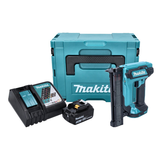 Cloueur à tête d'emballage sur batterie Makita DFN 350 RT1J 18 V 15 - 35 mm + 1x batterie 5,0 Ah + chargeur + Makpac