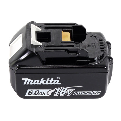 Makita DGA 515 G1J Meuleuse d'angle sur batterie 18 V 125 mm sans balai + 1x batterie 6,0 Ah + Makpac - sans chargeur