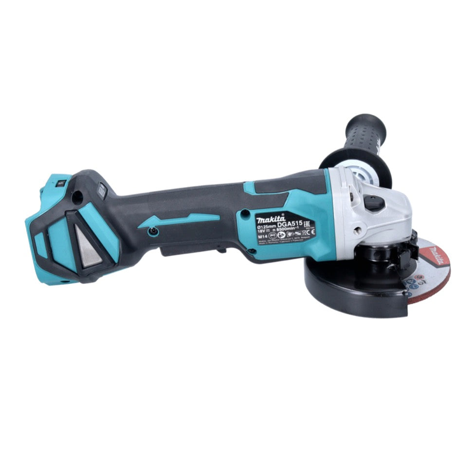 Makita DGA 515 ZJ Akku Winkelschleifer 18 V 125 mm Brushless + Makpac - ohne Akku, ohne Ladegerät