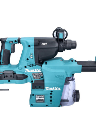 Makita DHR 280 ZWJ marteau perforateur sans fil 36 V (2x 18 V) 2,8 J SDS Plus Brushless + aspiration DX08 + Makpac - sans batterie, sans chargeur