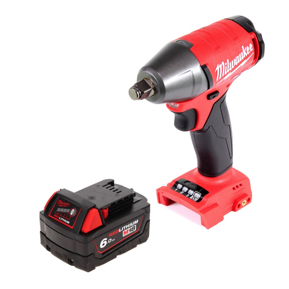 Milwaukee M18 FIWF12-601 Akku Schlagschrauber 18 V 300 Nm 1/2" Brushless + 1x Akku 6,0 Ah - ohne Ladegerät