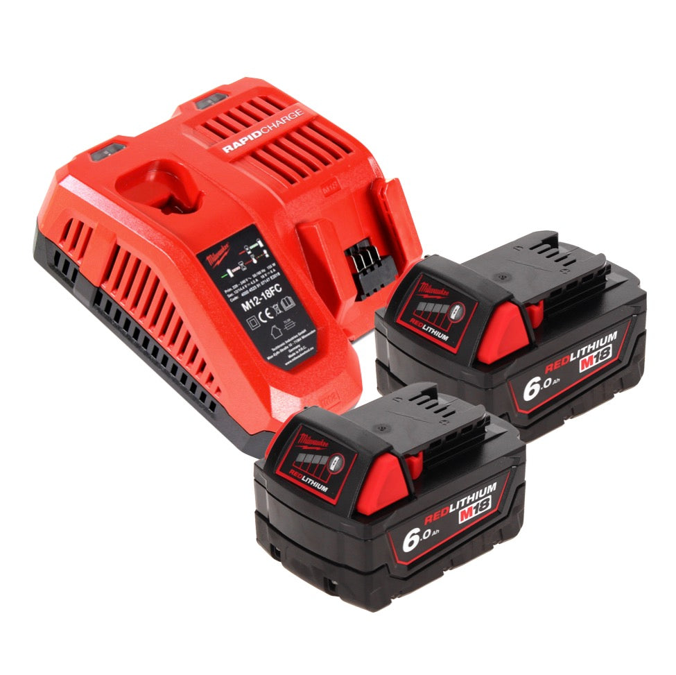 Ponceuse excentrique à batterie Milwaukee M18 BOS125-602 FC 18 V 125 mm + 2x batteries 6,0 Ah + chargeur