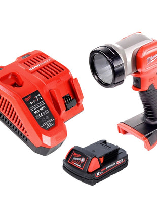 Éclairage de batterie Milwaukee M18 TLED LED + 1x batterie 2,0 Ah + chargeur