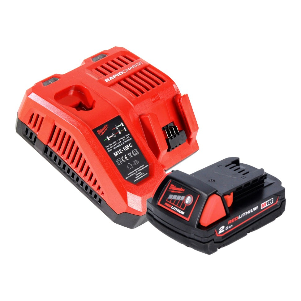 Éclairage de batterie Milwaukee M18 TLED LED + 1x batterie 2,0 Ah + chargeur