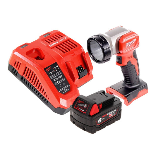 Éclairage de batterie Milwaukee M18 TLED LED + 1x batterie 6,0 Ah + chargeur