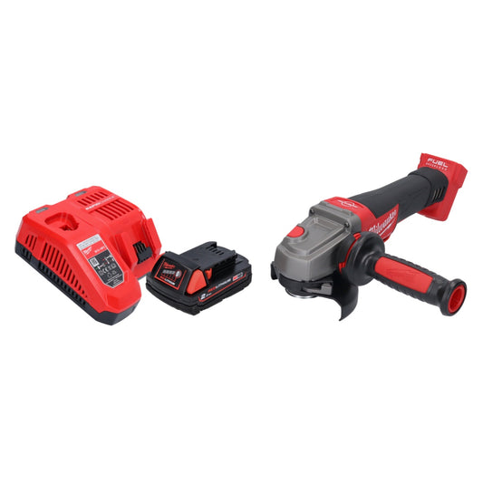 Meuleuse d'angle sur batterie Milwaukee M18 CAG115XPDB-201 18 V 115 mm sans balais + 1x batterie 2,0 Ah + chargeur