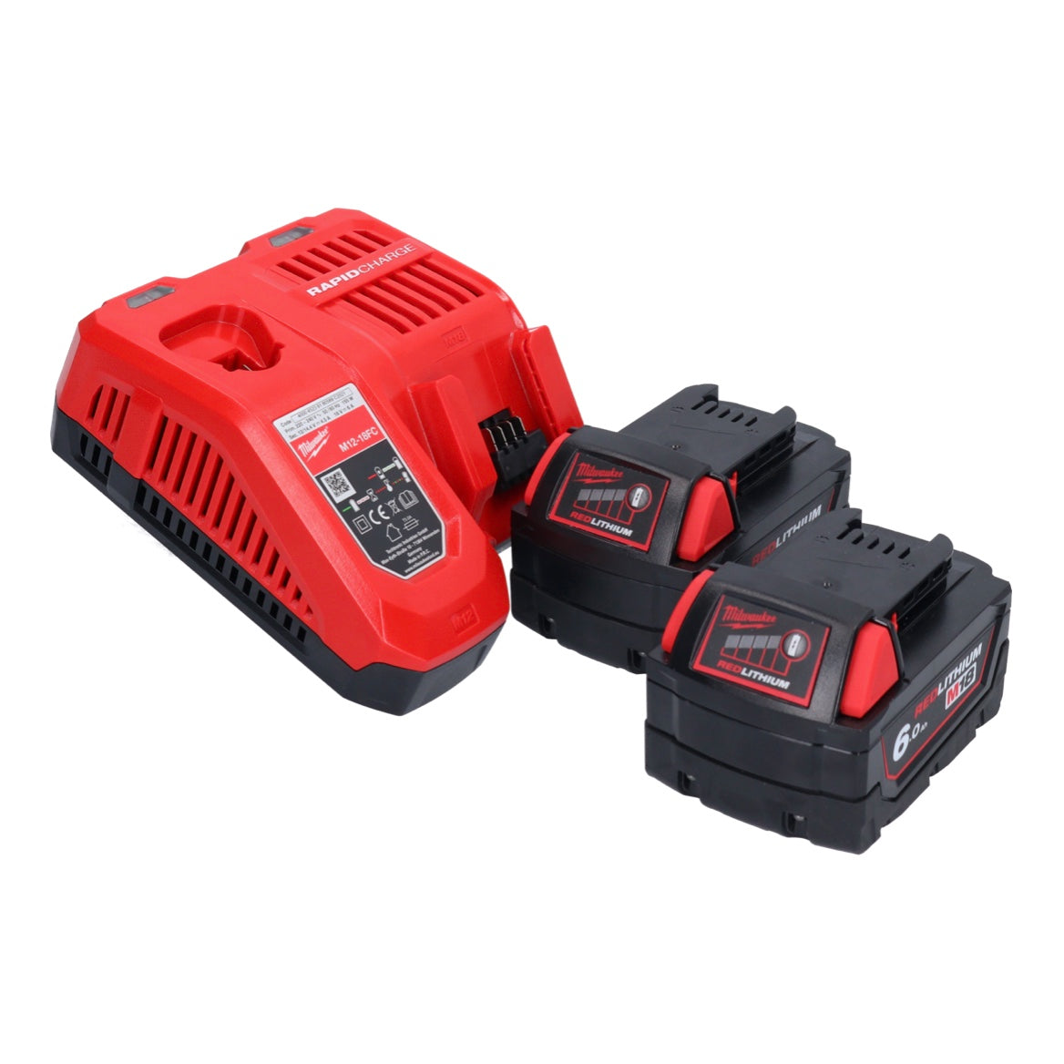 Milwaukee M18 CAG115XPDB-602 Akku Winkelschleifer 18 V 115 mm Brushless + 2x Akku 6,0 Ah + Ladegerät