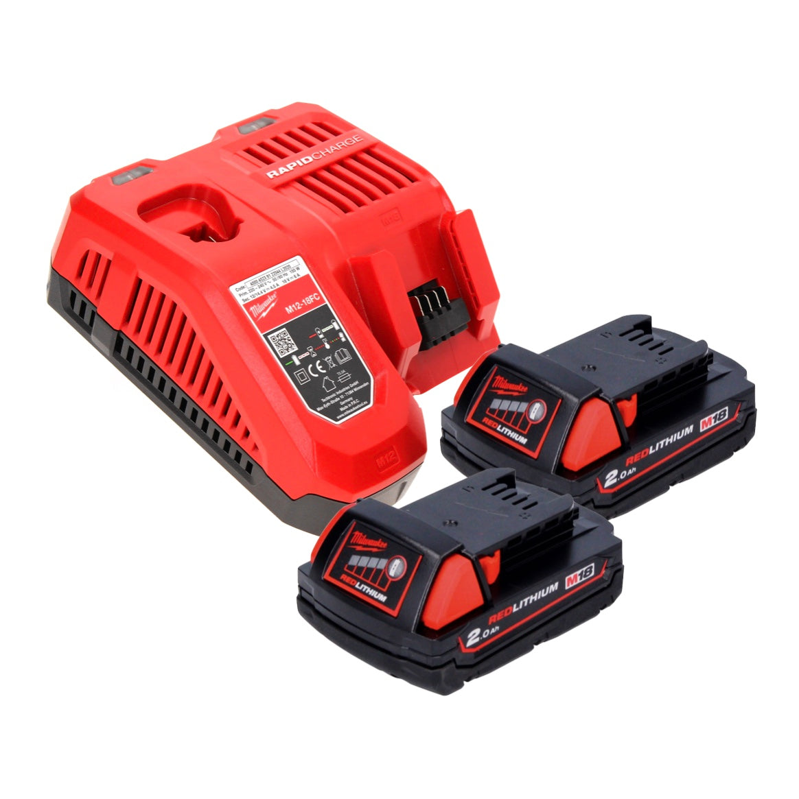 Scie circulaire sans fil Milwaukee M18 CCS55-202 18 V 165 mm + 2x batteries 2,0 Ah + chargeur