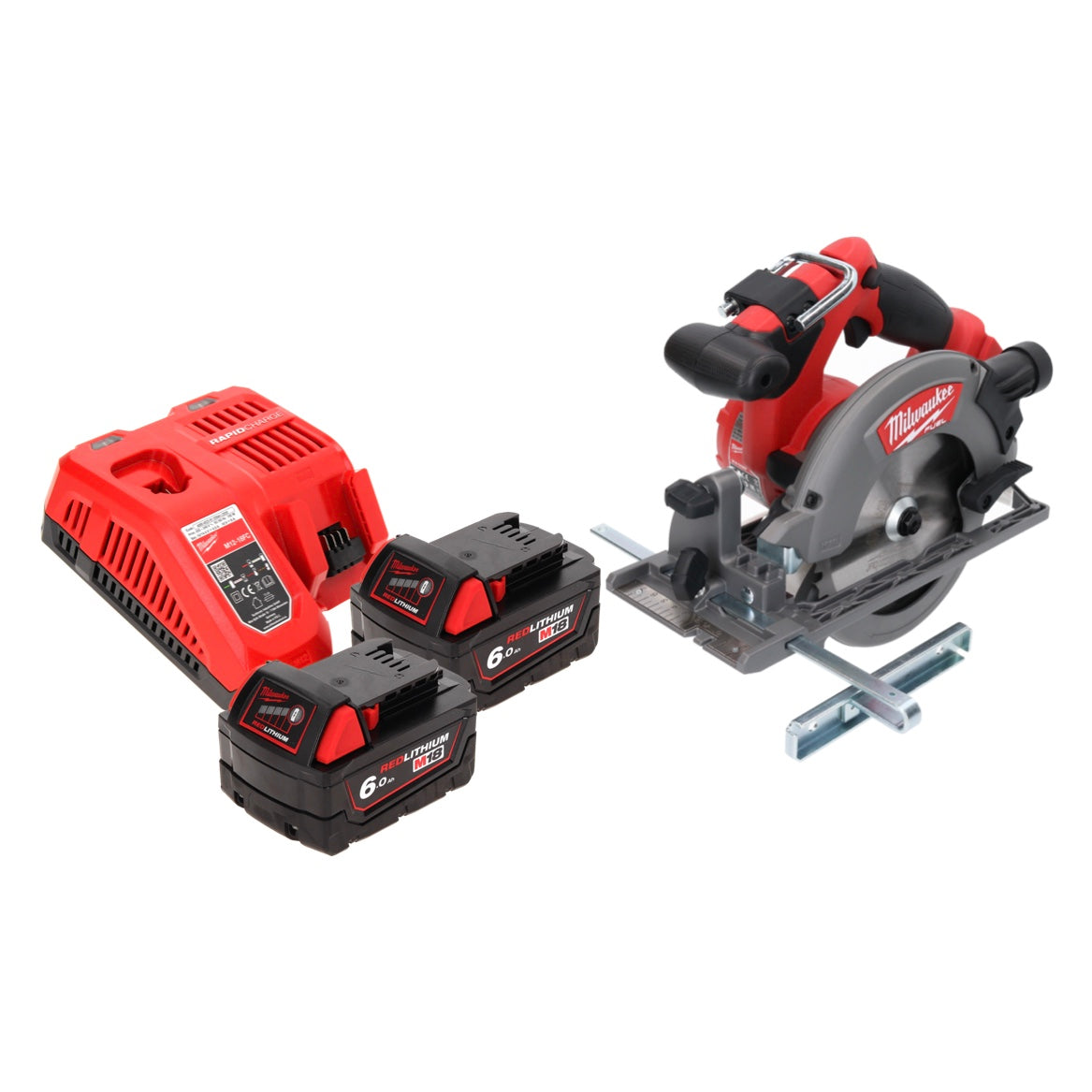 Scie circulaire sans fil Milwaukee M18 CCS55-602 18 V 165 mm + 2x batteries 6,0 Ah + chargeur